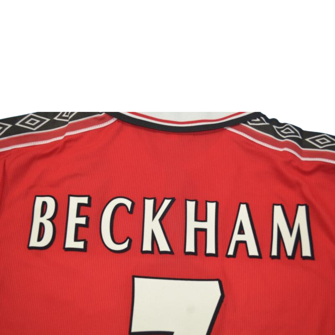 Camisa Manchester United Home 98/99 - Versão Retrô "Beckham" Nº 7