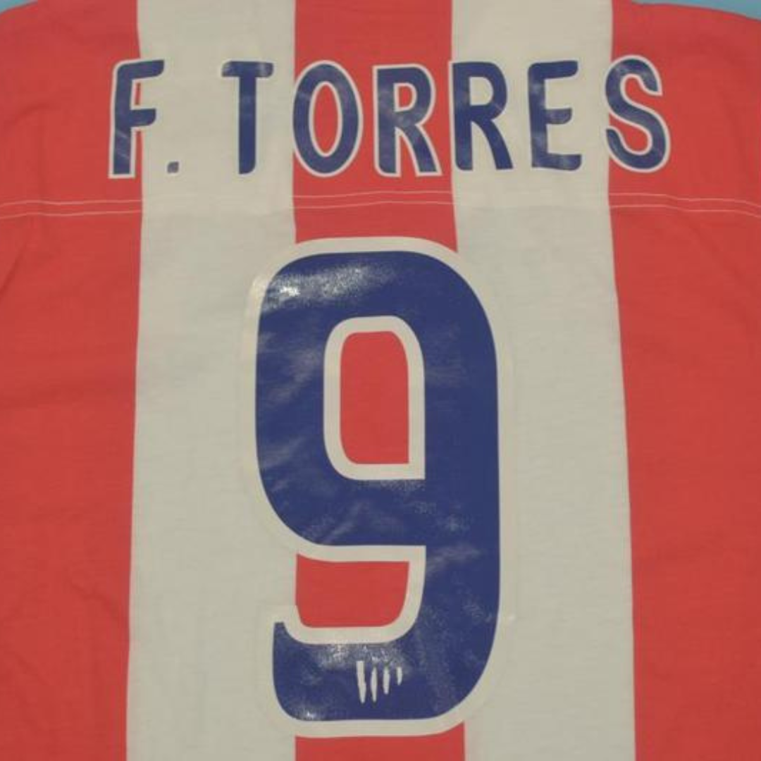 Camisa Atlético de Madrid Home 02/03 - Versão Retrô "F.Torres" Nº 9