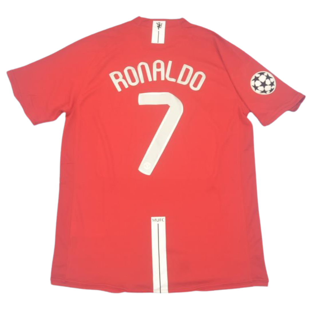 Camisa Manchester United UCL Final 07/08 - Versão Retrô "Cristiano Ronaldo" Nº 7
