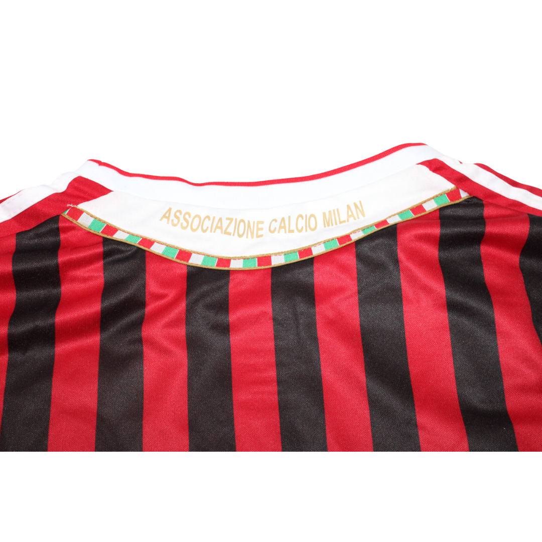 Camisa Milan Manga Longa Home 11/12 - Versão Retrô