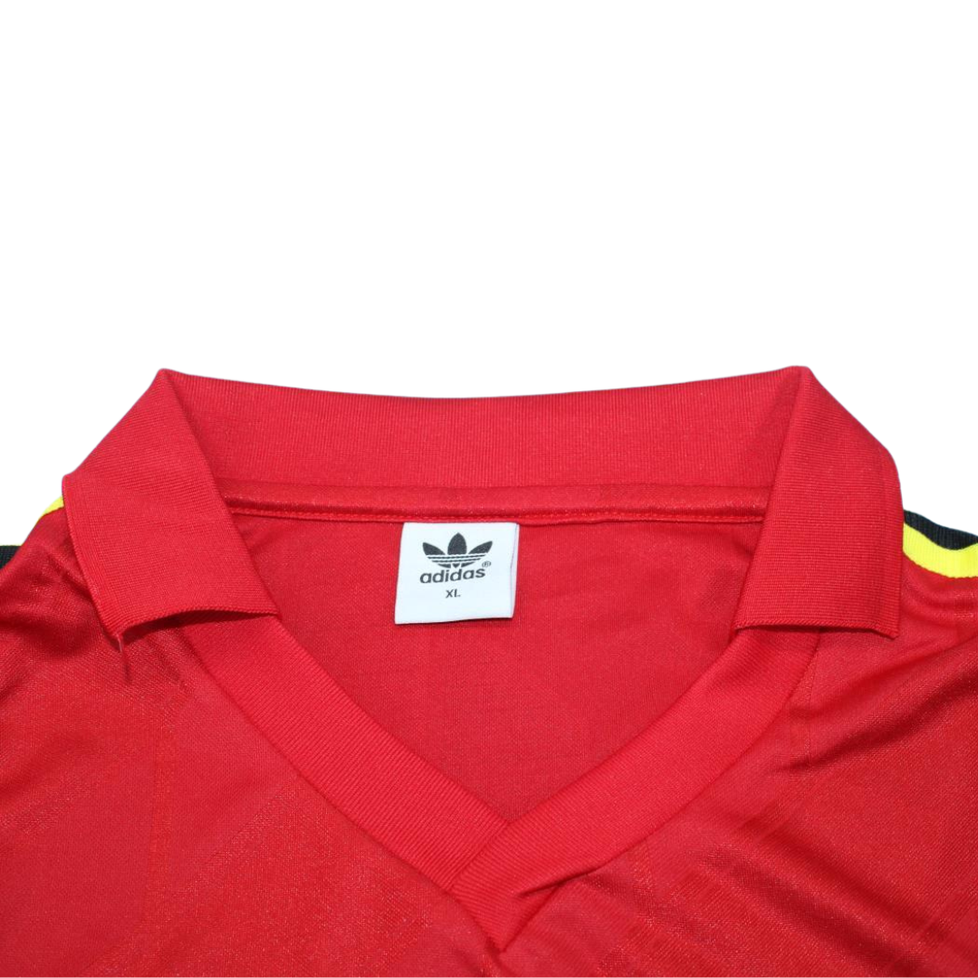 Camisa Retrô Bélgica Home Versão Jogador 1986