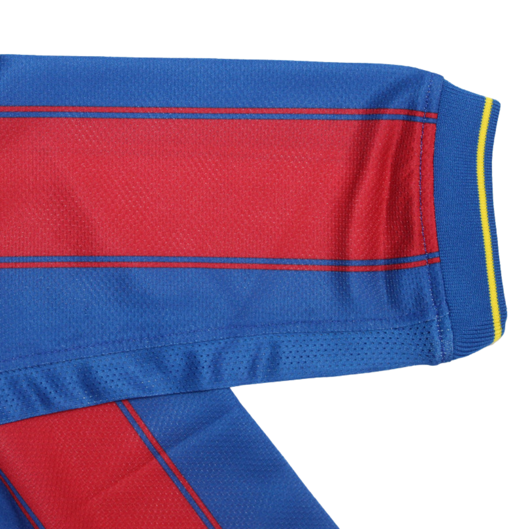 Camisa Barcelona Manga Longa Home 09/10 - Versão Retrô