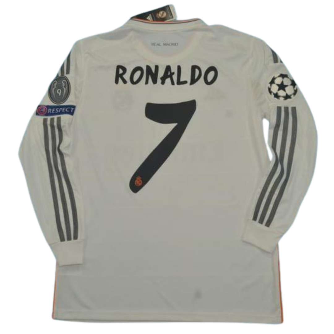 Camisa Real Madrid Manga Longa 13/14 - Versão Retrô "Cristiano Ronaldo" Nº 7