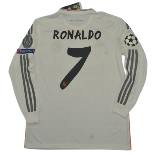 Camisa Real Madrid Manga Longa 13/14 - Versão Retrô "Cristiano Ronaldo" Nº 7