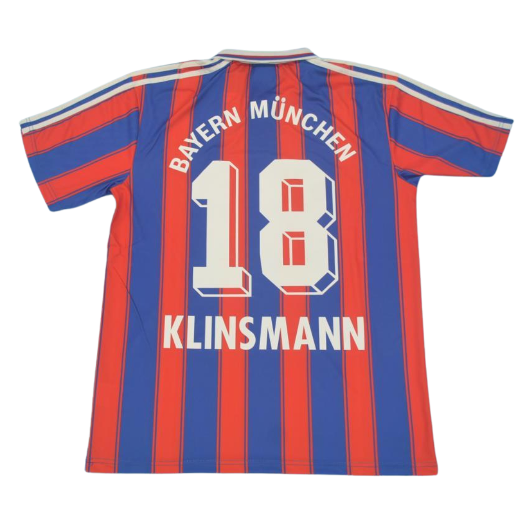 Camisa Bayern de Munique Home 95/97 - Versão Retrô "Klinsmann" N° 18