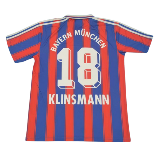 Camisa Bayern de Munique Home 95/97 - Versão Retrô "Klinsmann" N° 18