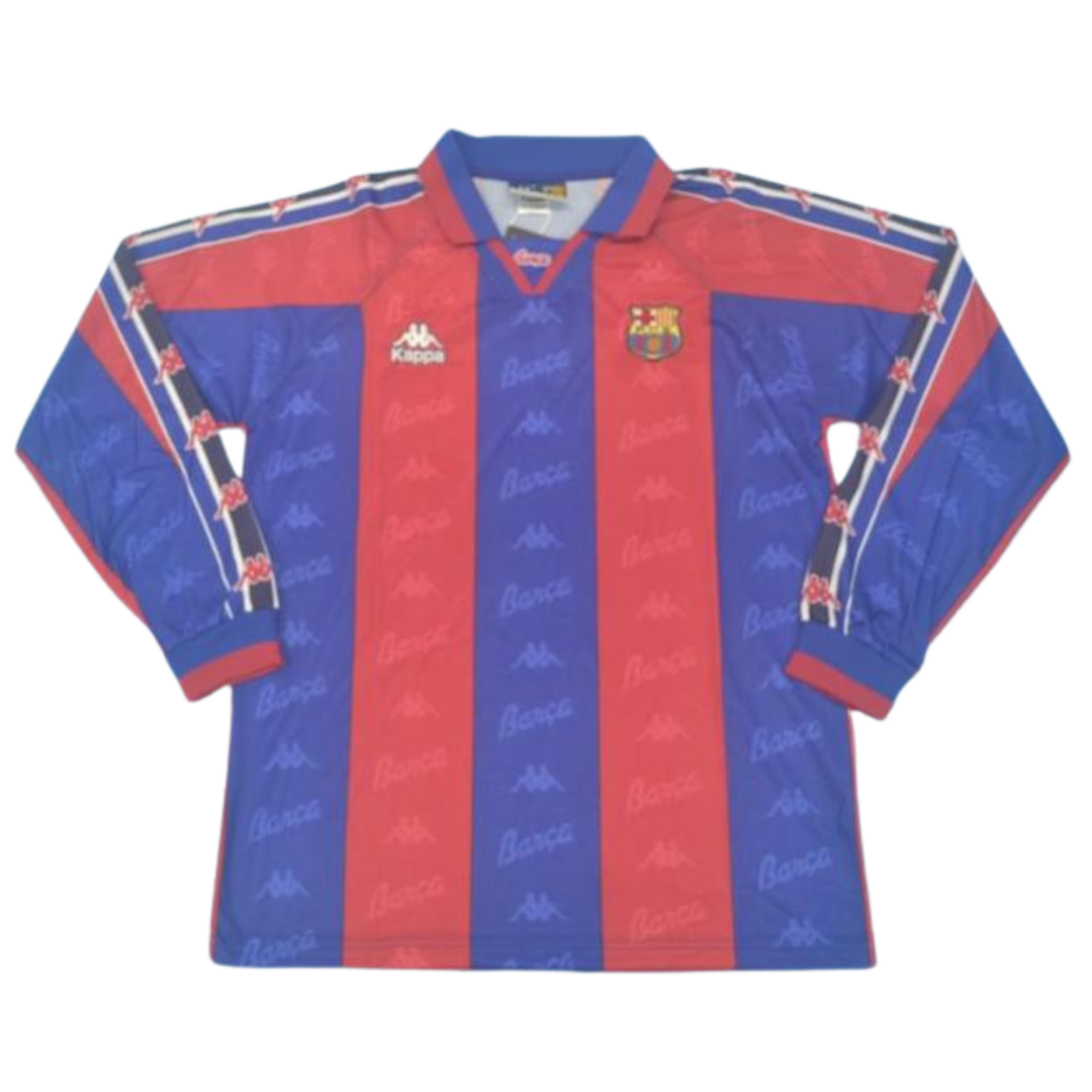 Camisa Barcelona Manga Longa Home 97/98 - Versão Retrô
