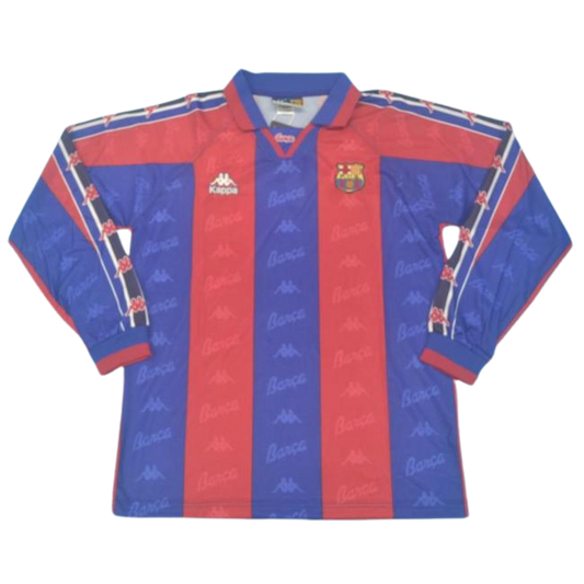 Camisa Barcelona Manga Longa Home 97/98 - Versão Retrô