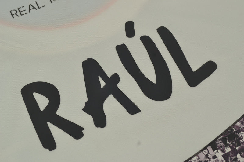 Camisa Real Madrid Manga Longa 13/14 - Versão Retrô "Raúl" Nº 7