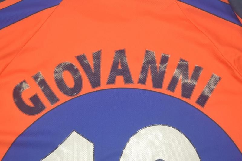 Camisa Barcelona Away 97/98 - Versão Retrô "Giovanni" Nº 10