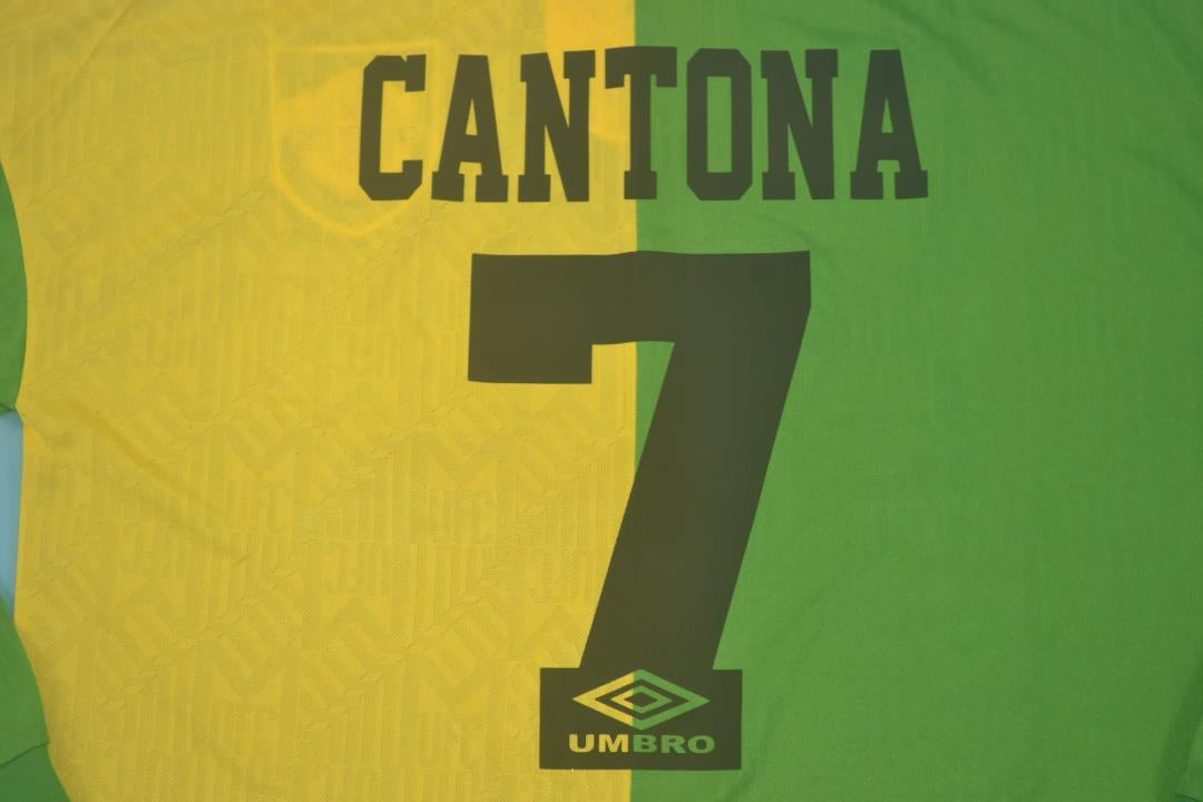 Camisa Manchester United Manga Longa 92/94 - Versão Retrô "Cantona" Nº 7