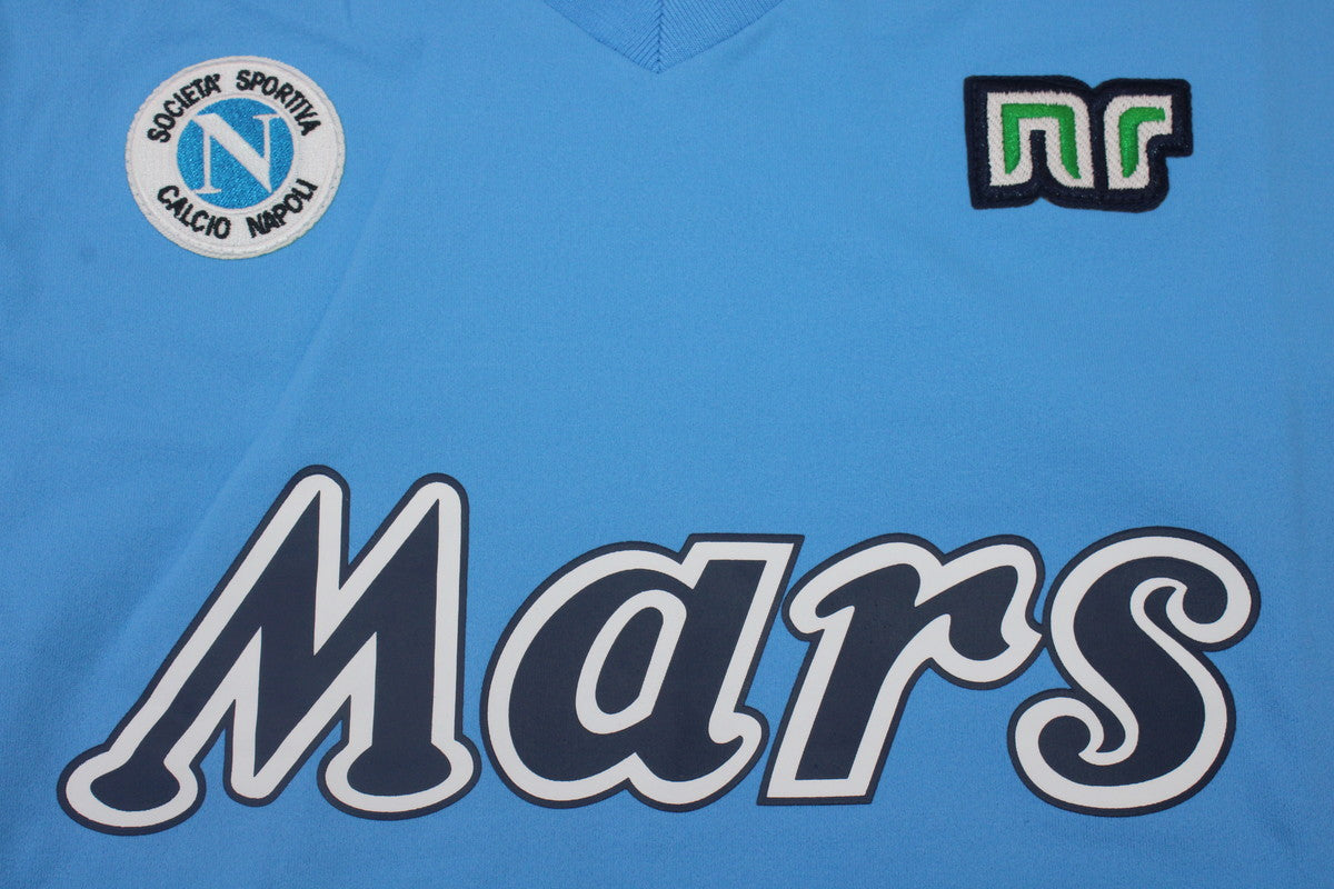 Camisa Napoli Manga Longa Home 88/89 - Versão Retrô