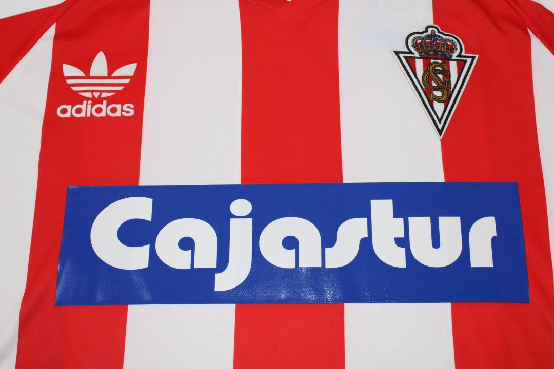 Camisa Real Sporting de Gijón Home 86/87 - Versão Retrô "Quini" Nº 9