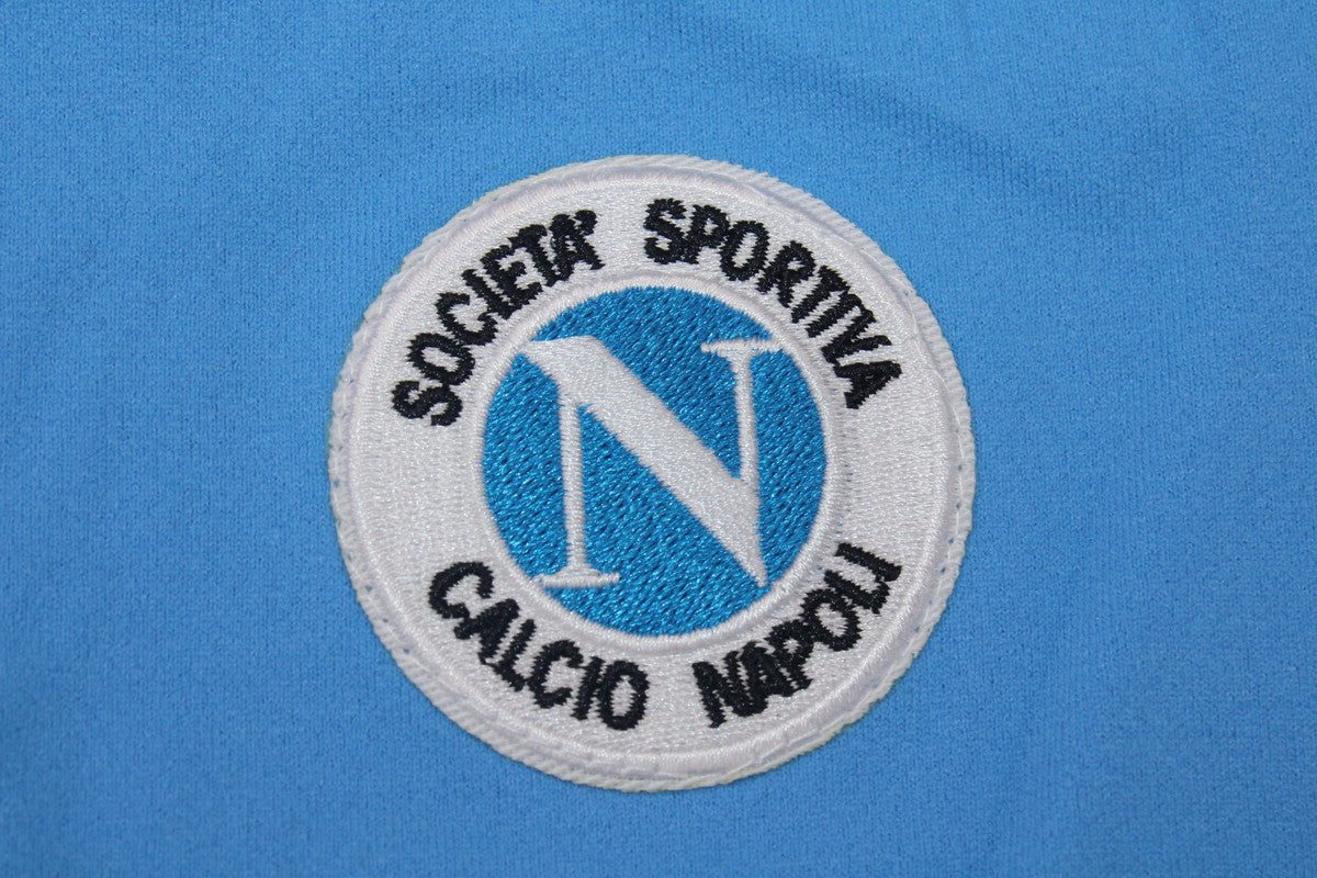 Camisa Napoli Manga Longa Home 88/89 - Versão Retrô