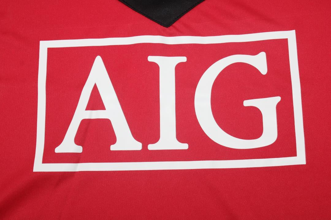 Camisa Manchester United Manga Longa Home 09/10 - Versão Retrô