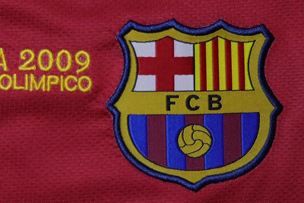 Camisa Barcelona Manga Longa Home 08/09 - Versão Retrô
