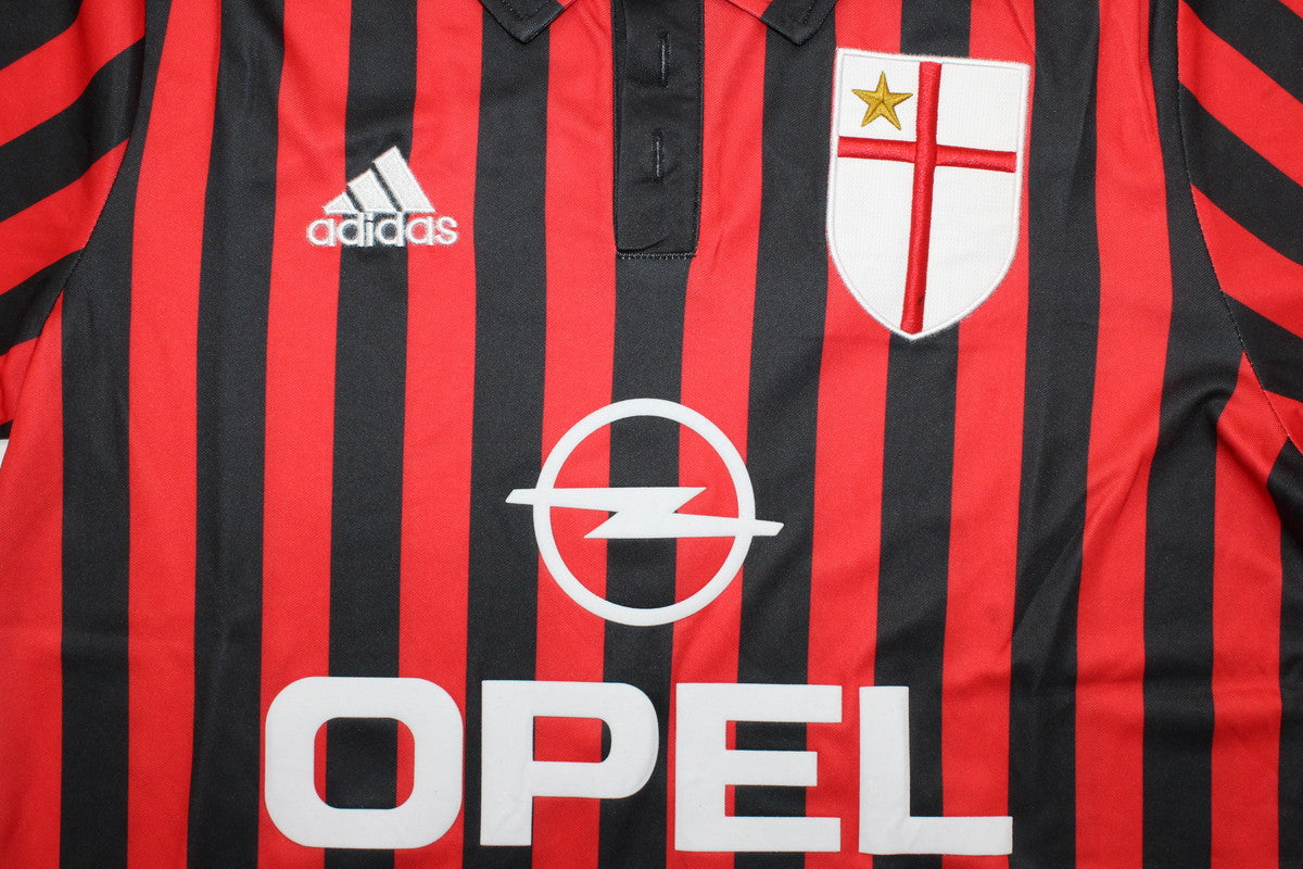 Camisa Milan Manga Longa Home 99/00 - Versão Retrô