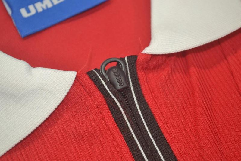 Camisa Manchester United Manga Longa Home 98/99 - Versão Retrô