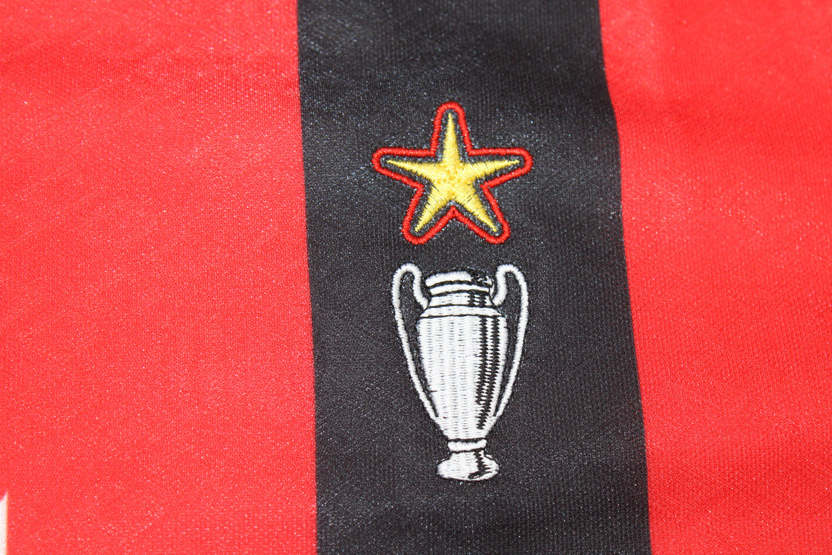 Camisa Milan Manga Longa Home 89/90 - Versão Retrô