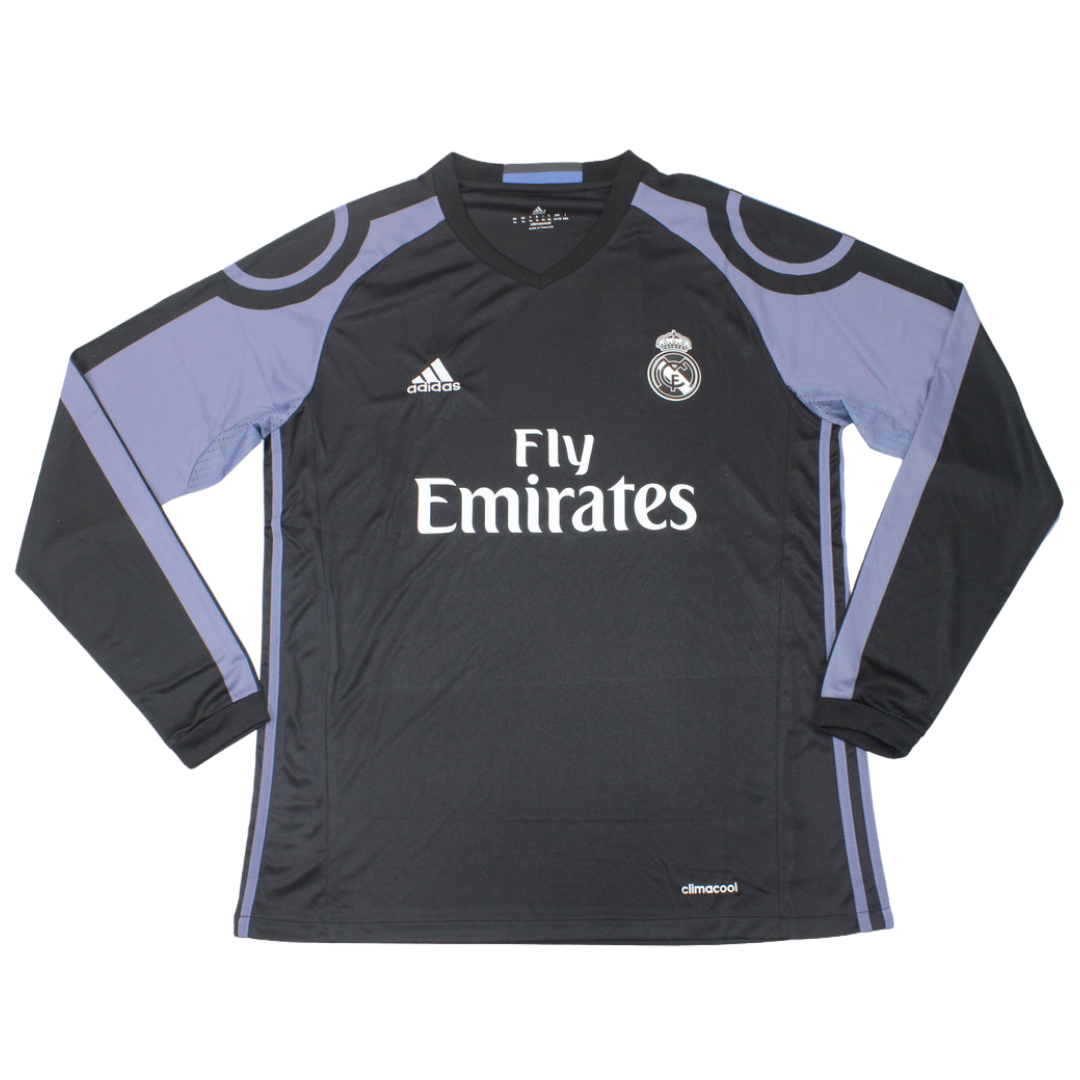 Camisa Real Madrid Manga Longa 16/17 - Versão Retrô