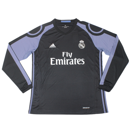 Camisa Real Madrid Manga Longa 16/17 - Versão Retrô