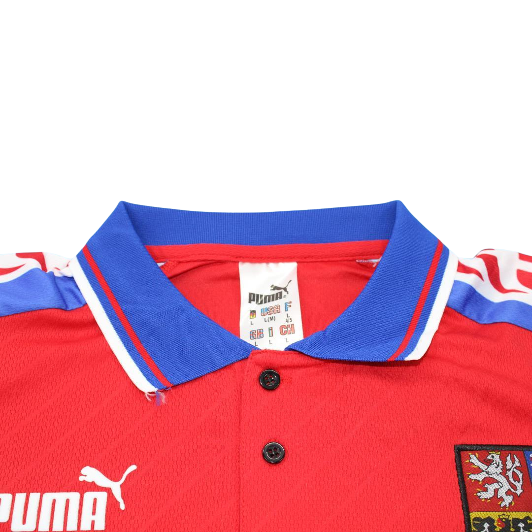 Camisa Retrô Rep Tcheca Home 1996 "Nedved" N°4