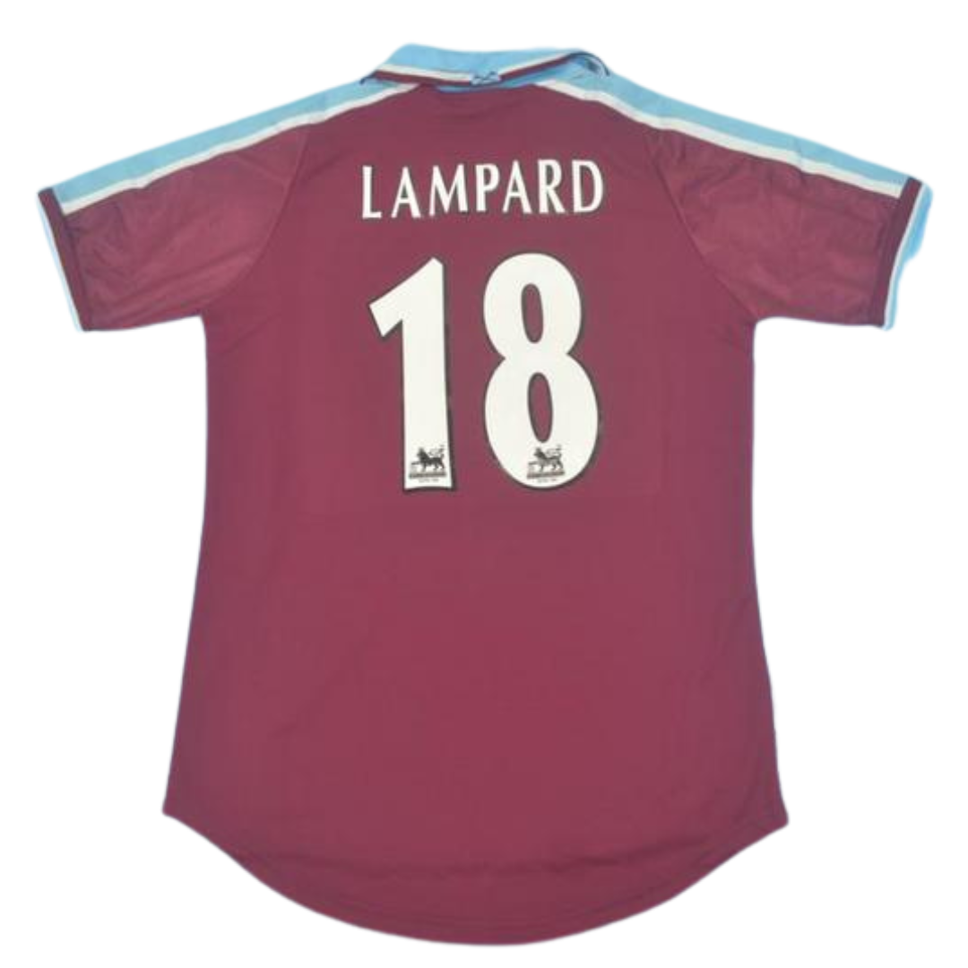 Camisa West Ham Home 99/01 - Versão Retrô "Lampard" Nº 18