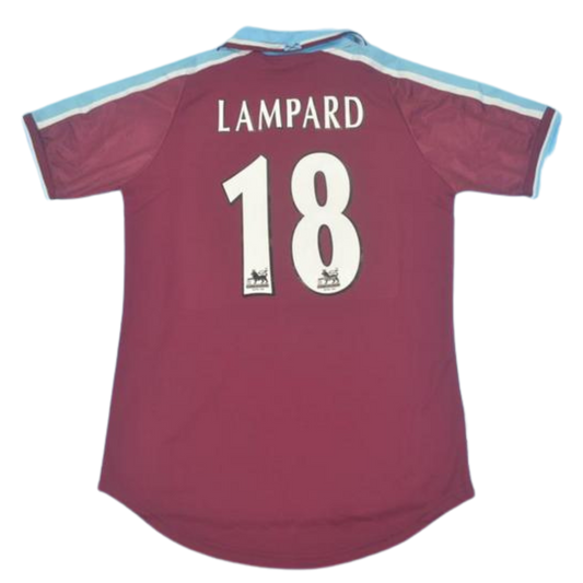 Camisa West Ham Home 99/01 - Versão Retrô "Lampard" Nº 18