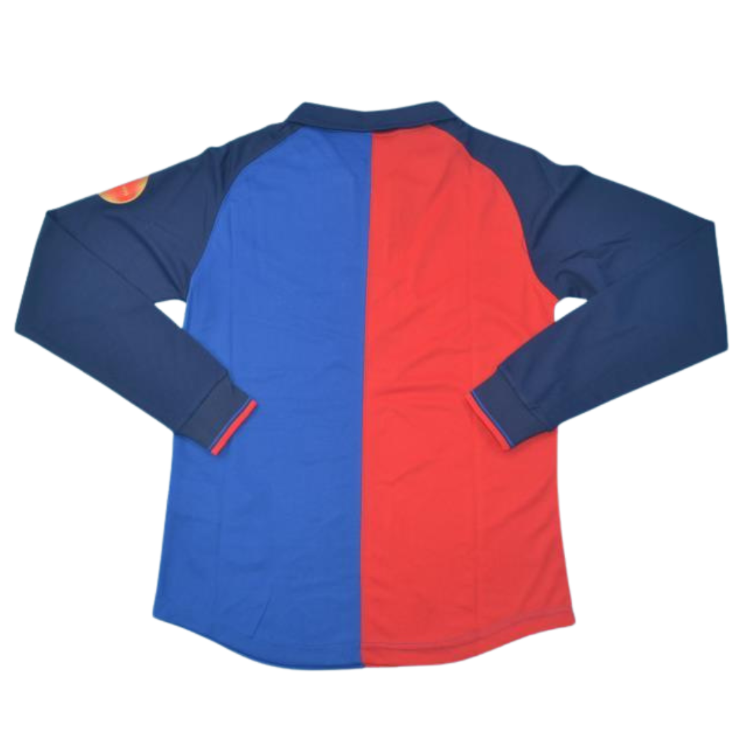 Camisa Barcelona Manga Longa Home 98/99 - Versão Retrô