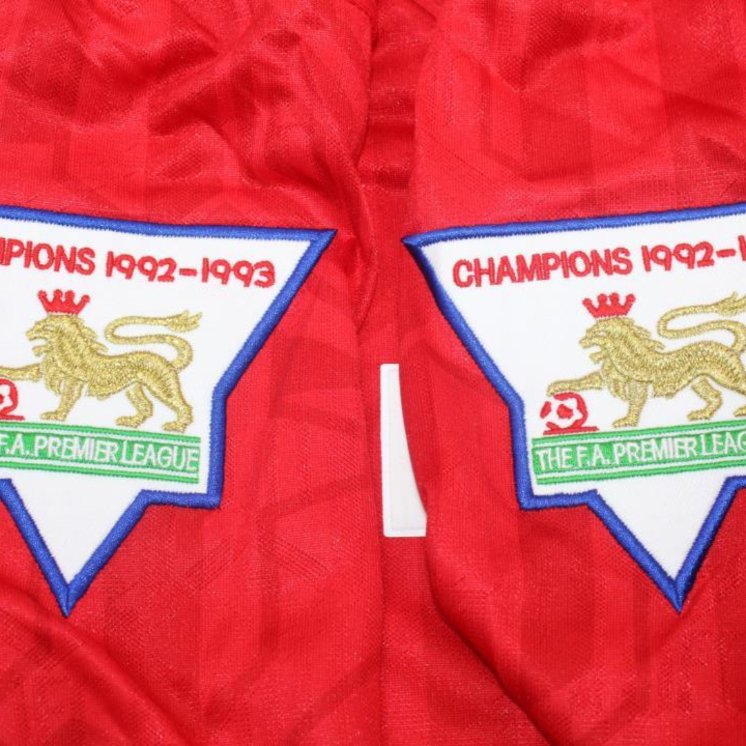 Camisa Manchester United Manga Longa Home 92/94 - Versão Retrô