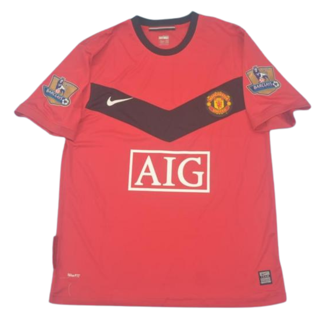 Camisa Manchester United Home 09/10 - Versão Retrô "Valencia" Nº 25