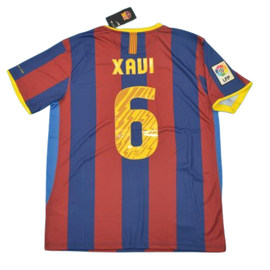 Camisa Barcelona Home 10/11 - Versão Retrô "Xavi" Nº 6