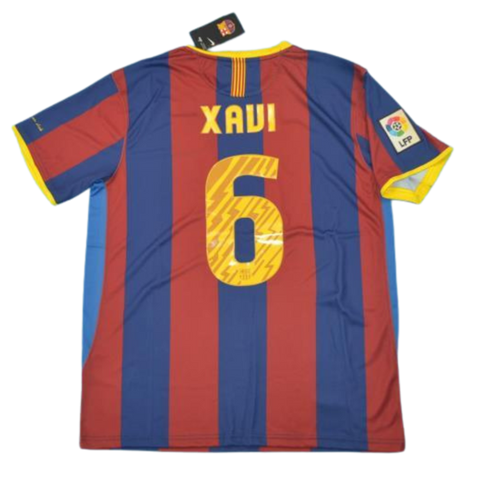 Camisa Barcelona Home 10/11 - Versão Retrô "Xavi" Nº 6