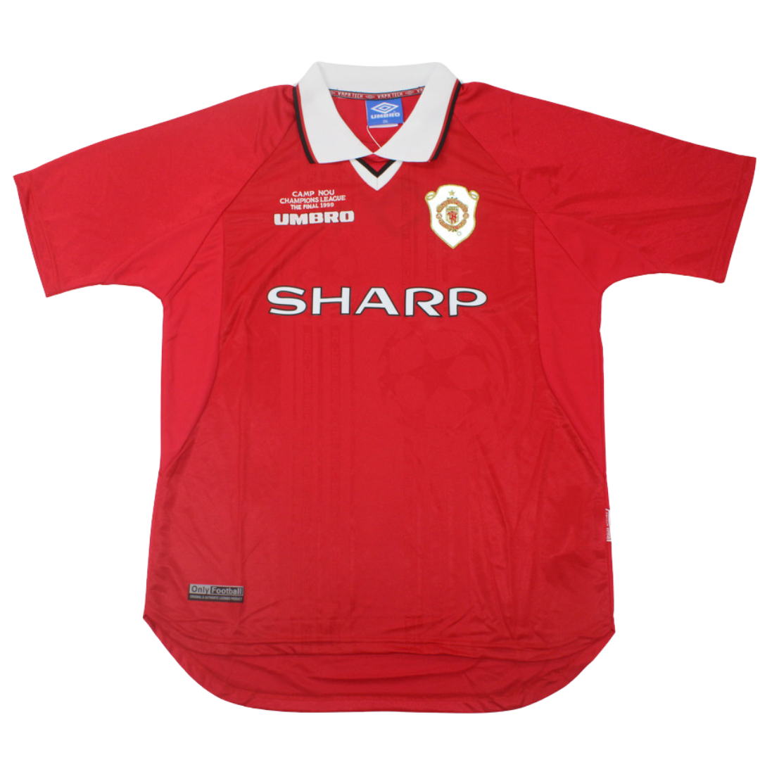 Camisa Manchester United UCL Final 1999 - Versão Retrô
