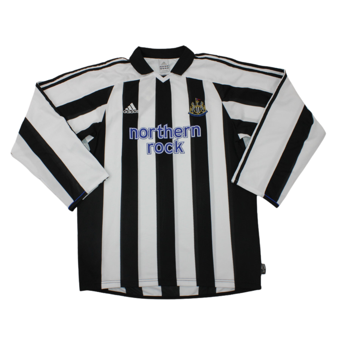 Camisa Newcastle United Manga Longa Home 03/05 - Versão Retrô