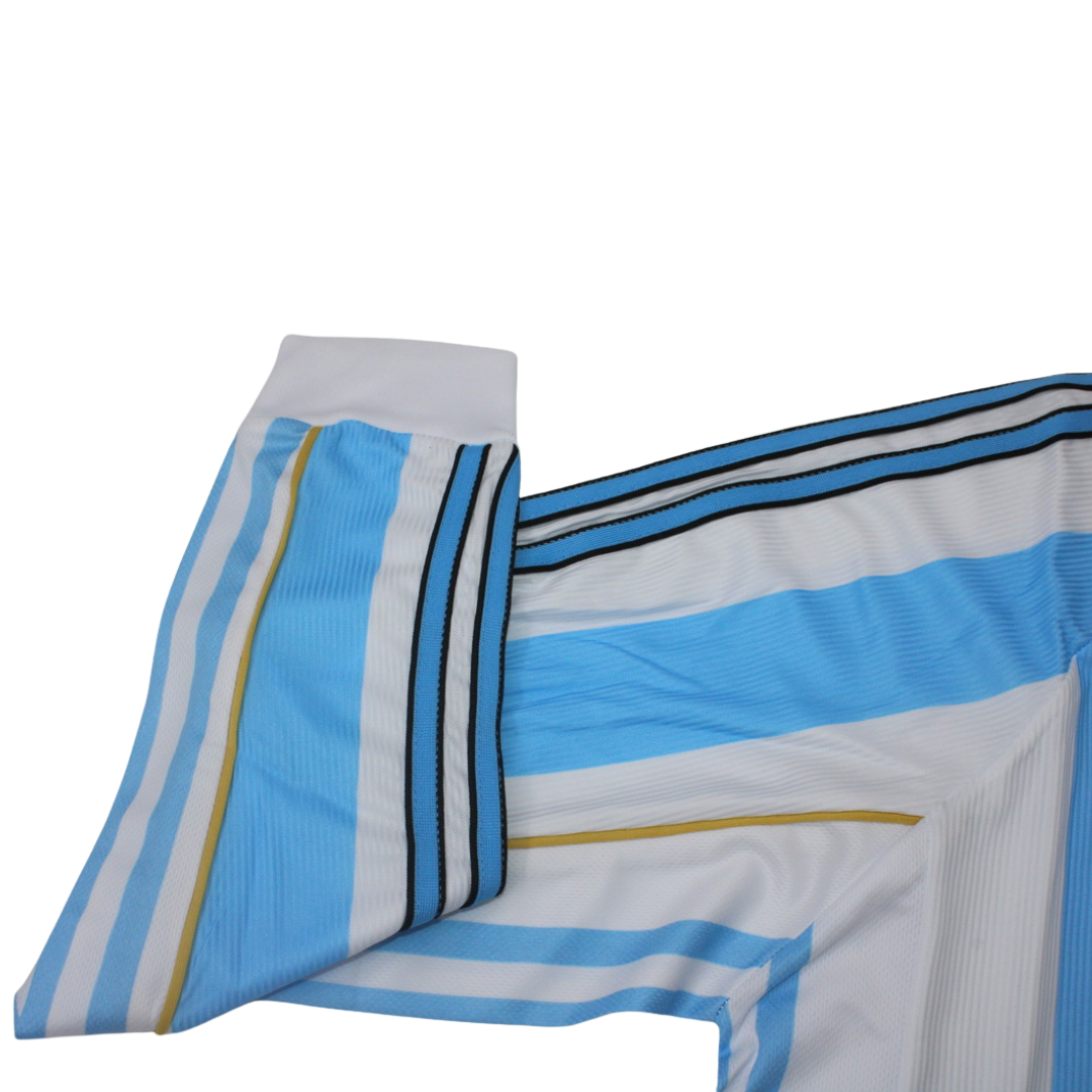 Camisa Argentina Manga Longa Home 1998 - Versão Retrô