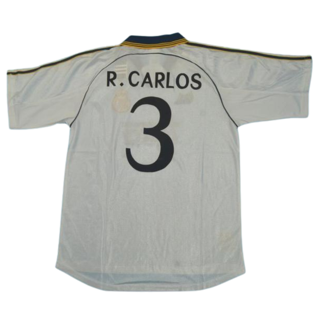 Camisa Real Madrid Home 98/00 - Versão Retrô "R.Carlos" Nº 3