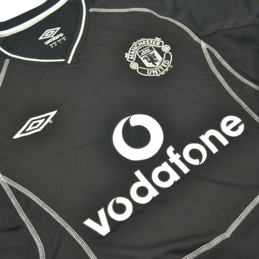 Camisa Manchester United Manga Longa 00/01 - Versão Retrô "Barthez" Nº 1