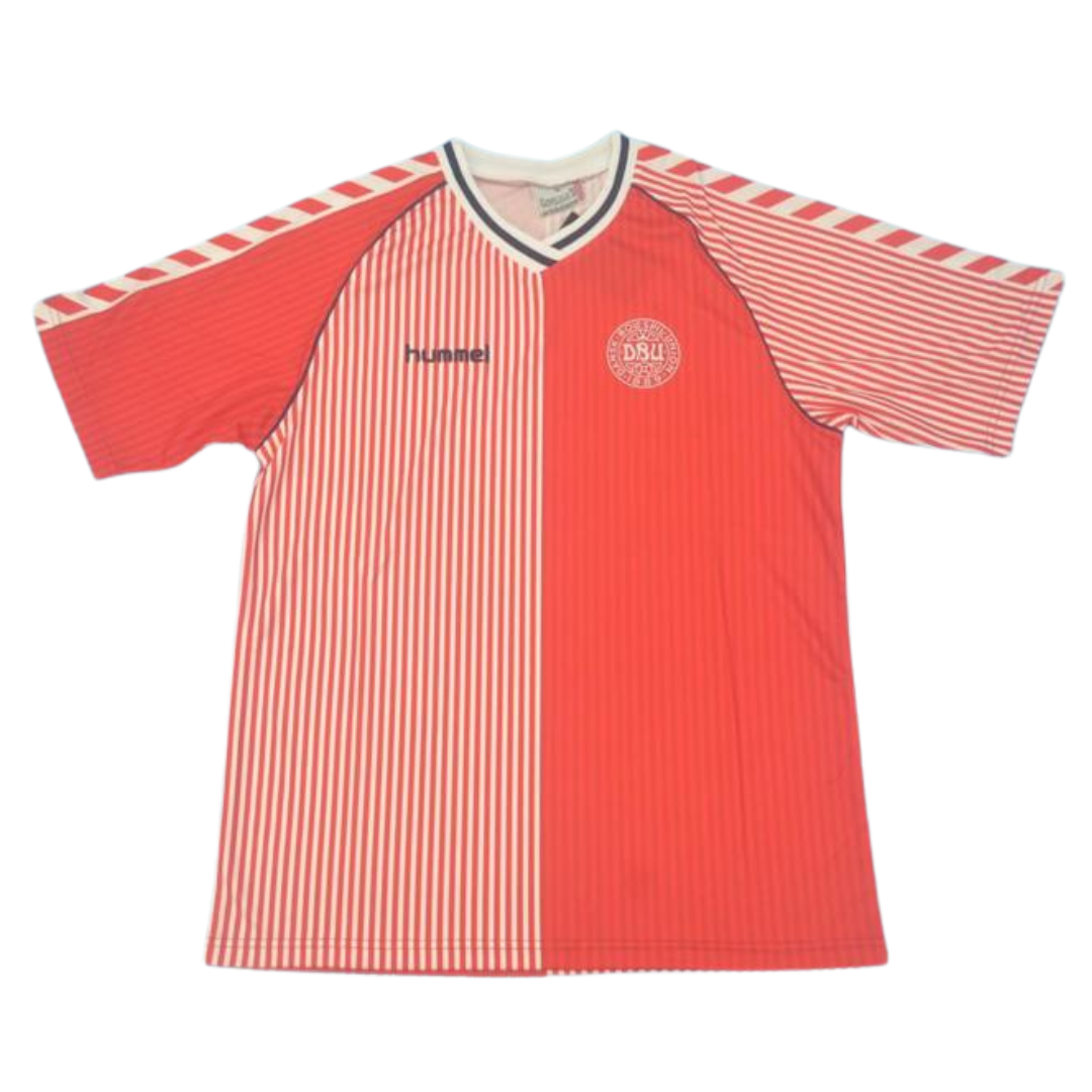 Camisa Dinamarca Home 1986 - Versão Retrô