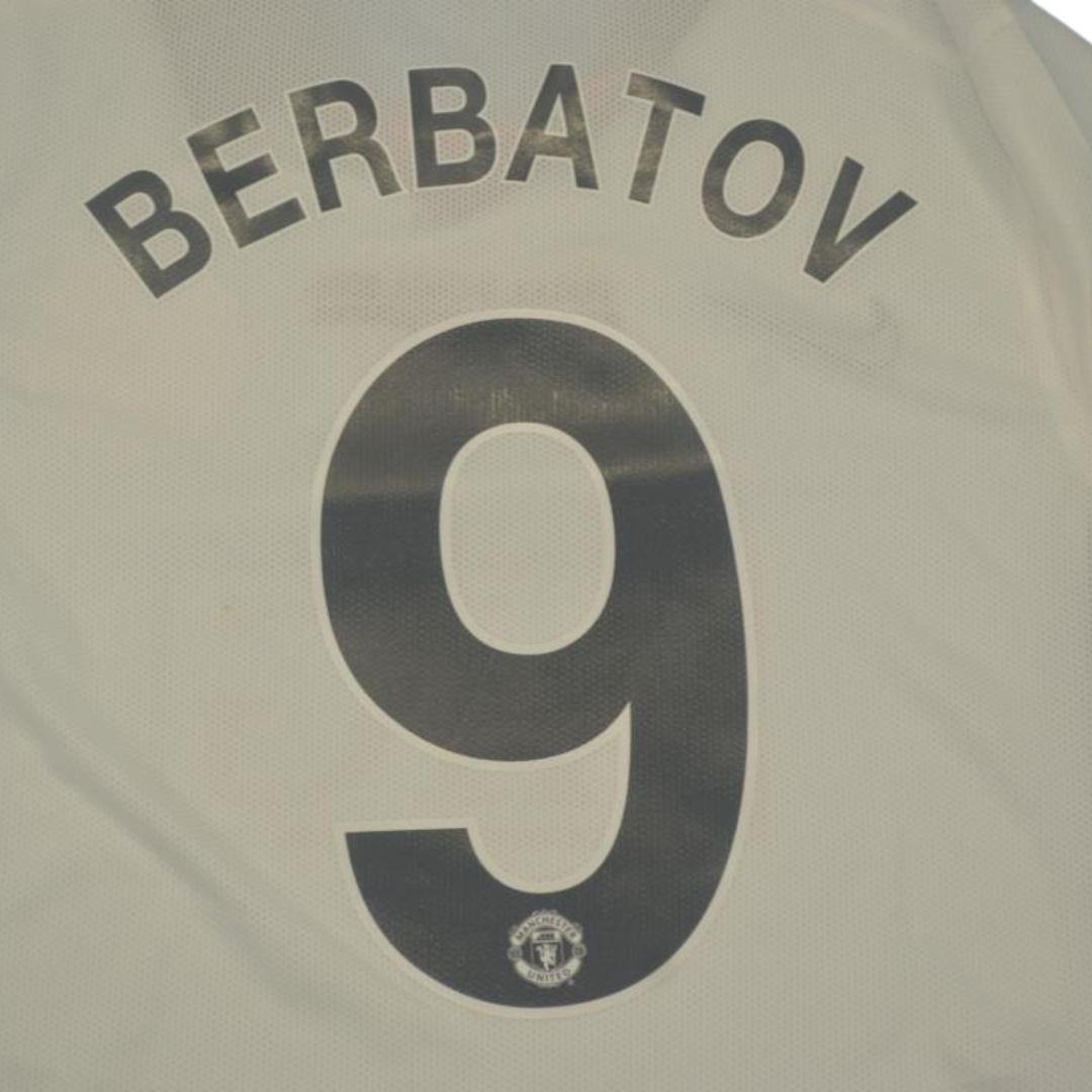 Camisa Manchester United UCL Final 08/09 - Versão Retrô "Berbatov" Nº 9