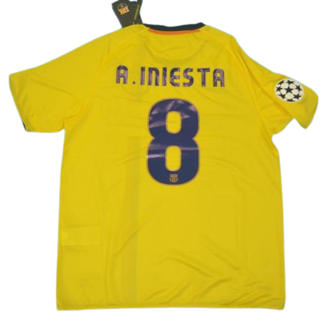 Camisa Barcelona Away 08/09 - Versão Retrô "A.Iniesta" Nº 8