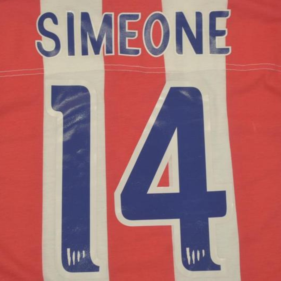 Camisa Atlético de Madrid Home 02/03 - Versão Retrô "Simeone" Nº 14