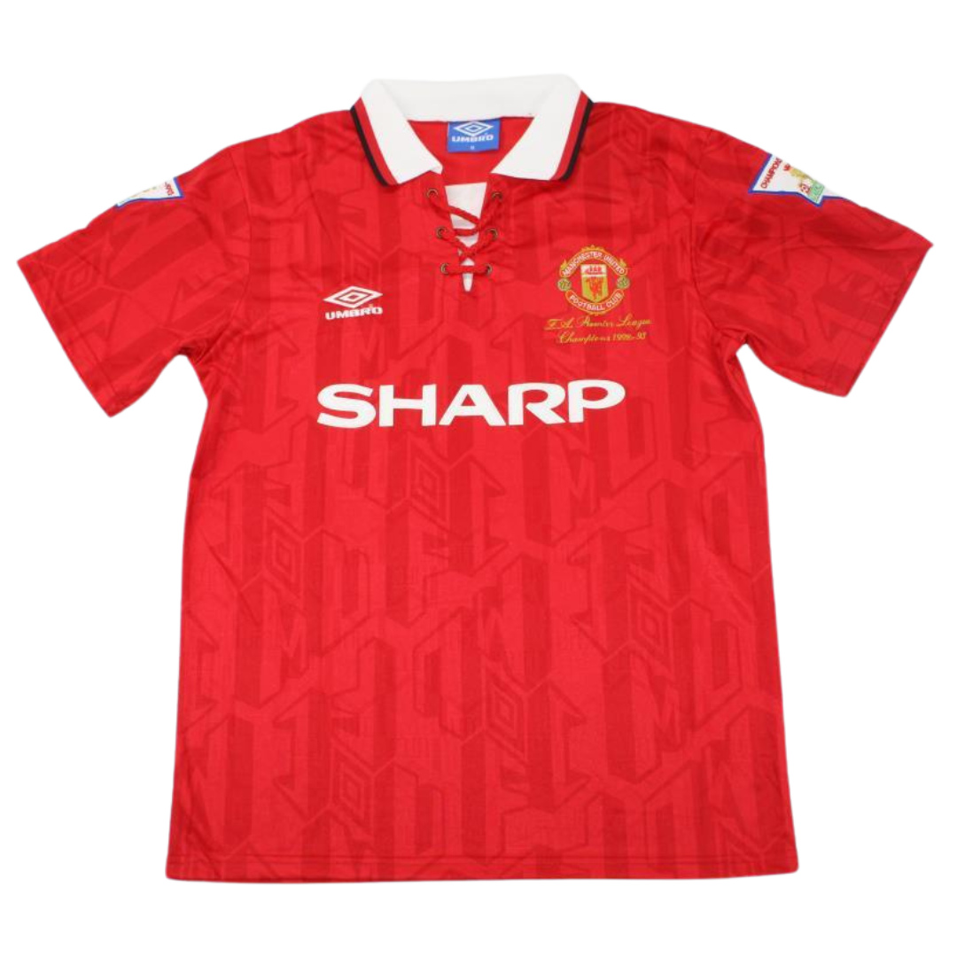 Camisa Manchester United Champions Home 92/93 - Versão Retrô