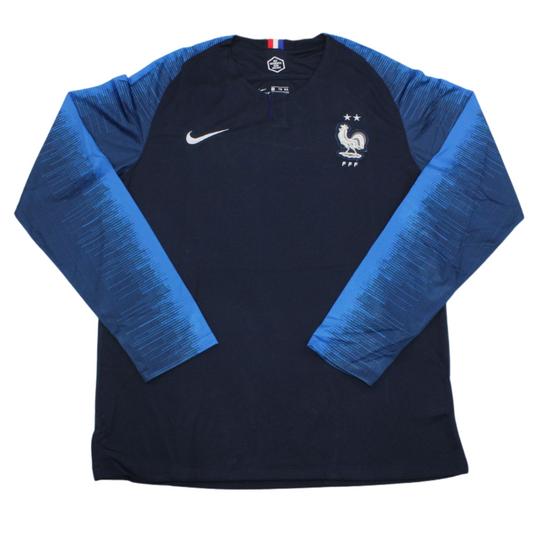 Camisa França Manga Longa Home 2018 - Versão Retrô