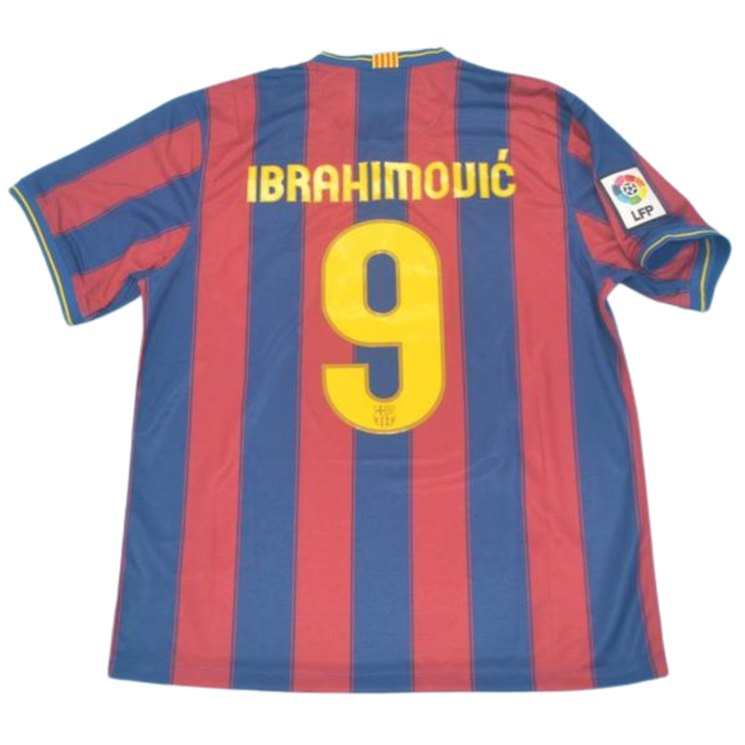 Camisa Barcelona Home 09/10 - Versão Retrô "Ibrahimovic" Nº 9