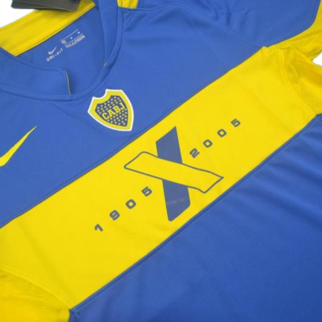 Camisa Boca Juniors Home 2005 - Versão Retrô "Roman" N° 10