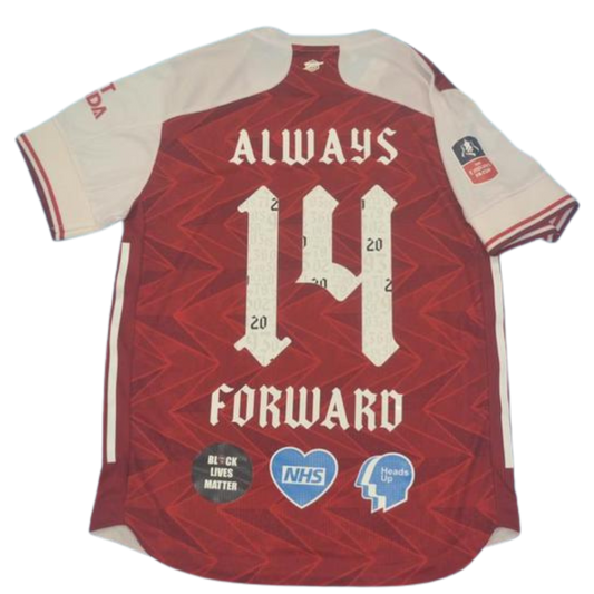 Camisa Arsenal FA Cup Final 2020 - Versão Retrô "Aubameyang" Nº 14