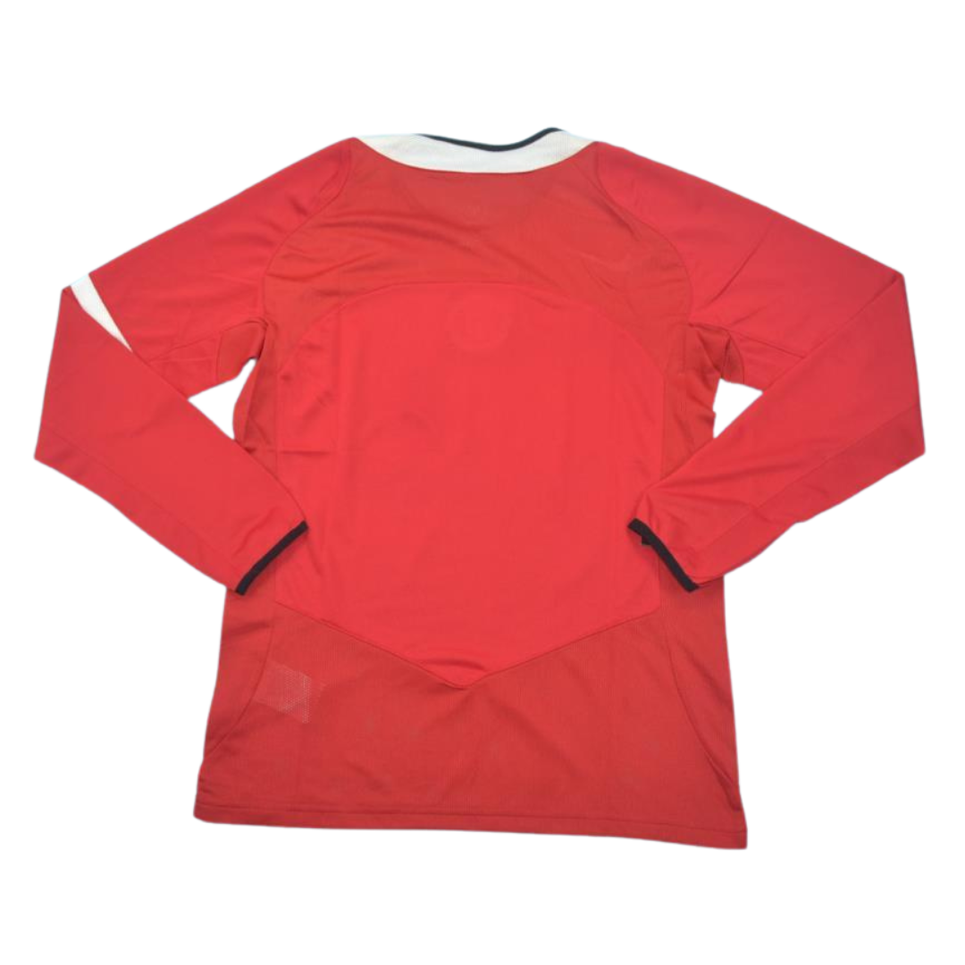 Camisa Manchester United Manga Longa Home 04/06 - Versão Retrô