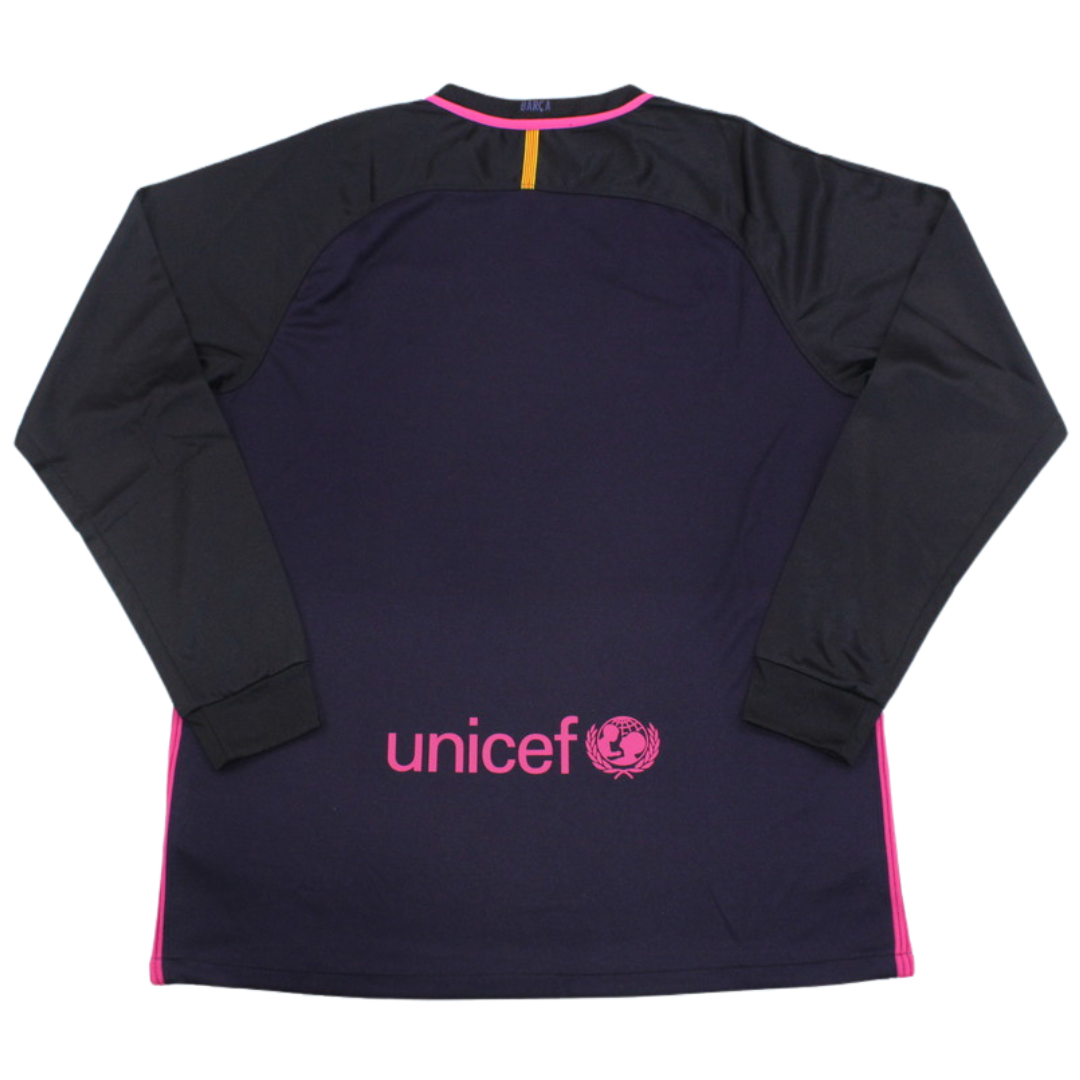 Camisa Barcelona Manga Longa Away 16/17 - Versão Retrô