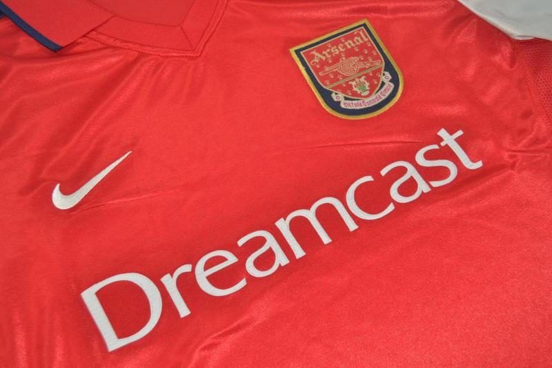 Camisa Arsenal Manga Longa Home 00/02 - Versão Retrô